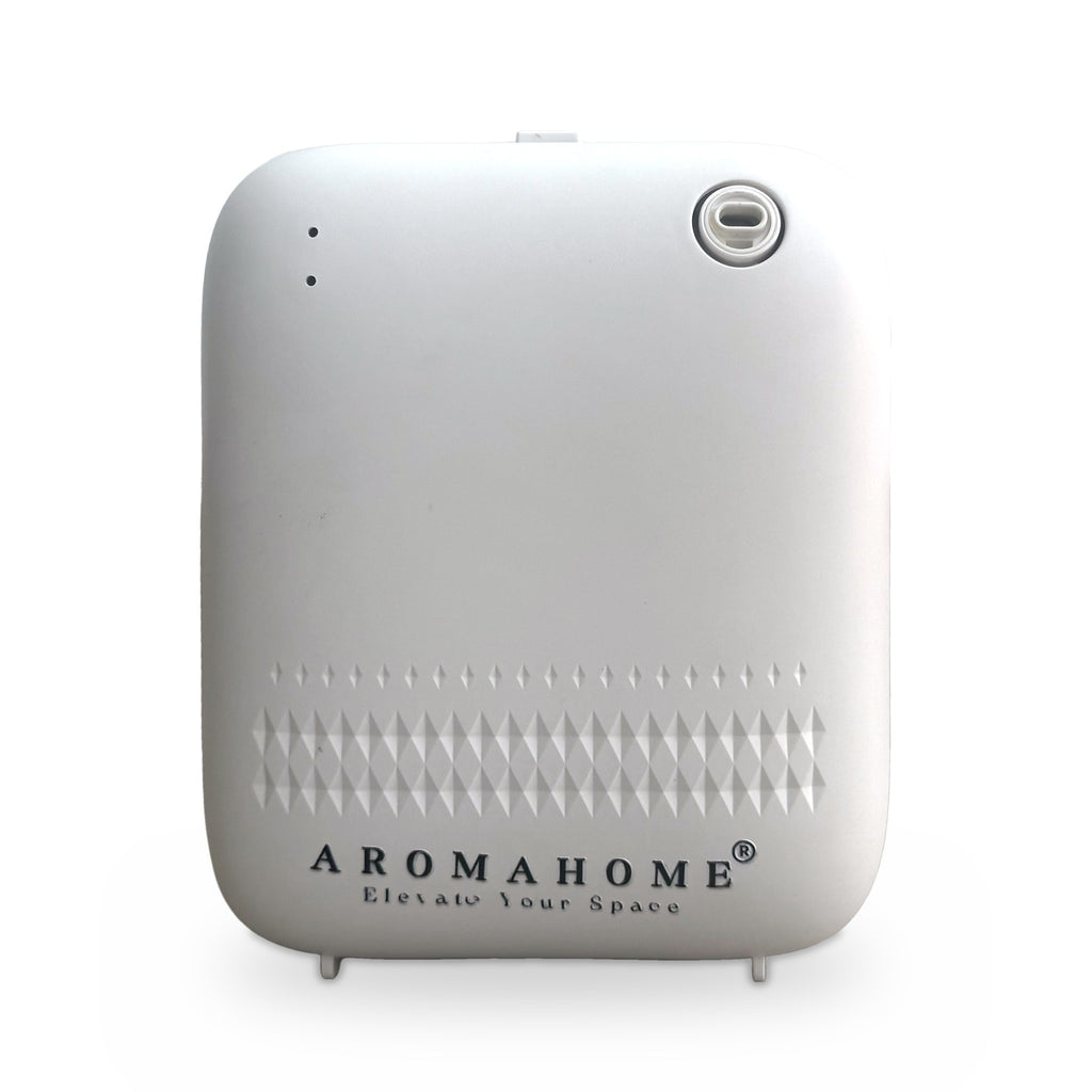 Difusor inteligente compacto blanco Aroma Home – vista frontal