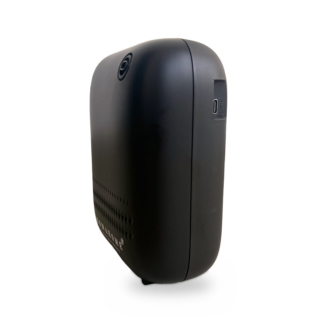 Difusor compacto negro Aroma Home - vista lateral