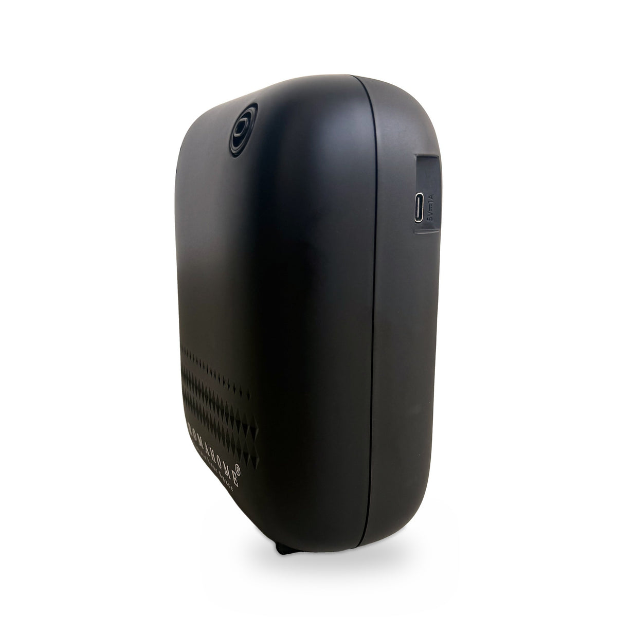 Difusor compacto negro Aroma Home - vista lateral