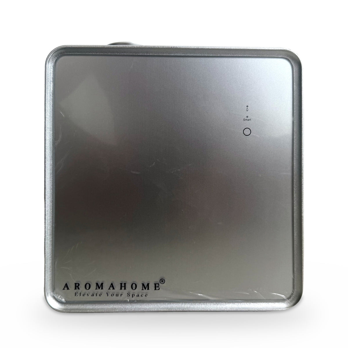 Difusor inteligente grande plateado Aroma Home – vista frontal